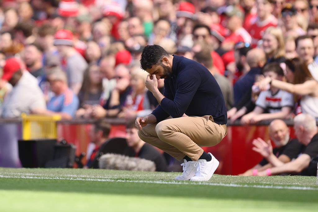 Rúben Amorin fala em tom de despedida do Manchester United