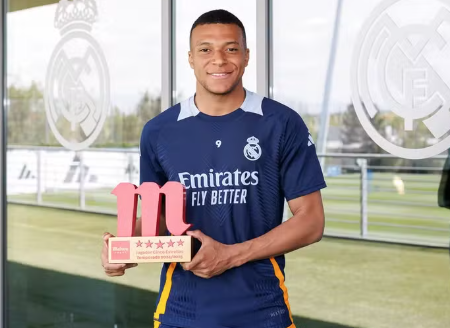 Mbappé é eleito o melhor jogador do Real Madrid na temporada