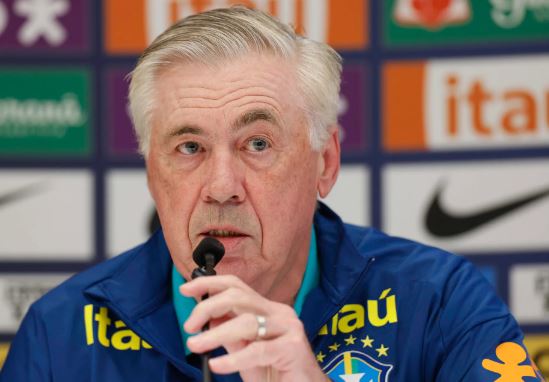 Ancelotti divulga convocação para jogos das Eliminatórias 2025 nesta segunda (25)
